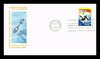 Dr Jim Stamps Us Comprehending The Universe Fdc House Of Farnum Cover