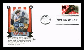 Dr Jim Stamps Us Civil Defense Mobilizes Americans Wwii Gill Craft Fdc Cover