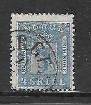 Norway - 1864 Definitive - 4sk. ,  Pale Blue, .  Cat £14