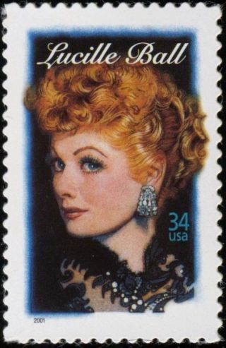 2001 LUCILLE BALL Legends of Hollywood 7,  MNH Sheet 20 x 34¢ Stamps 3523 2