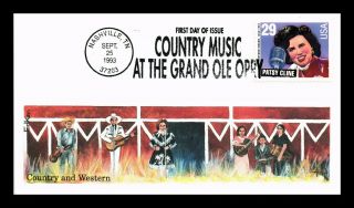 Dr Jim Stamps Us Patsy Cline Country Music Grand Ole Opry First Day Cover