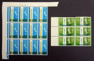 Gb Qeii 1965 Opening Of The Post Office Tower Sg679 - 680 Blocks,  Mnh (ref:a3t)