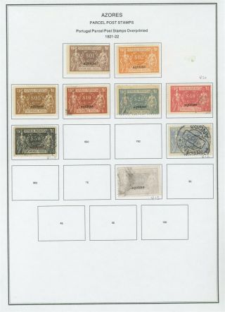 Worldwide Album Page Lot 241 - Azores - See Scan - $$$