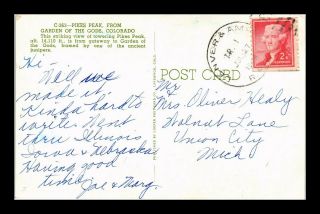 Dr Jim Stamps Us Denver Colorado Rpo Railroad Post Office Postcard