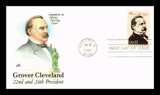 Dr Jim Stamps Us President Grover Cleveland Fdc Ameripex Cover Chicago
