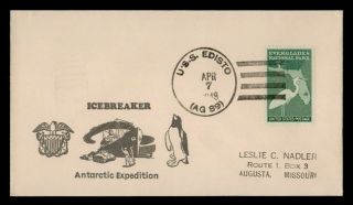 Dr Who 1948 Uss Edisto Navy Ship Antarctic Expedition Icebreaker Penguin C130832