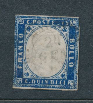 Italy Italian States Sardinia 1855 1863 20c Stamp Sa