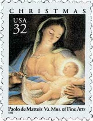 3107 - Christmas Madonna & Child - Us Stamp