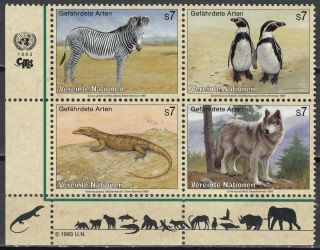 1993 Germany United Nations Wildlife Mini - Sheet Mnh