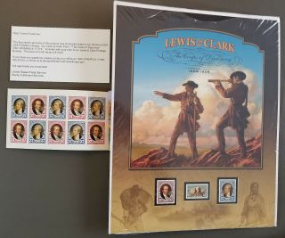 Lewis & Clark The Corps Of Discovery With Us Postage Stamps 2004 3855 & 56