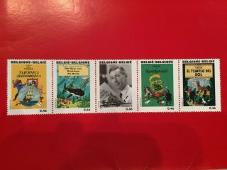 Tintin - 5 Stamps - 5 Timbres - Belgian Po / Poste Belge - 4001 - 3