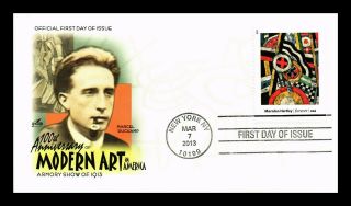 Dr Jim Stamps Us Armory Show Modern Art Fdc Marsden Hartley Cover Duchamp