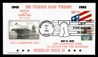 Dr Who 1992 Wwii Battle Of The Coral Sea Uss Lexington Navy Ship 50 Year C123978