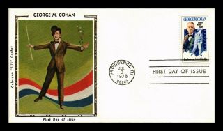 Dr Jim Stamps Us George M Cohan Performing Arts Colorano Silk Fdc Cover