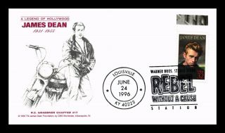 Dr Jim Stamps Us James Dean Hollywood Legend Fdc Cover Louisville Kentucky