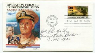 Dh - Usa 1994 Military Fdc Cover - Signed By Navajo Code Talker Chester Nez -
