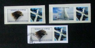 Scotland,  Isle Of Pabay,  1st Class Stamps W/ Labels,  2x Mnh,  1x Fu.