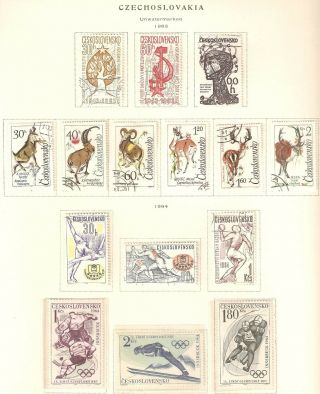Czechoslovakia,  Selection Issued In 1963 - 1964 In Mixed