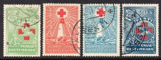 Estonia 1931 Sg91 - 94 Red Cross Fund