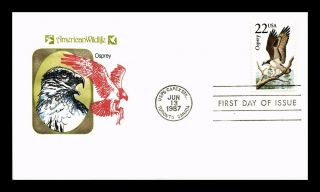 Dr Jim Stamps Us Osprey American Wildlife First Day Cover Capex Event