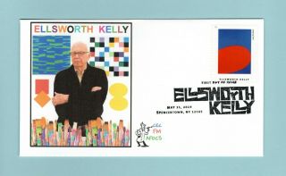 U.  S.  Fdc Painter Ellsworth Kelly Painting No.  5 From 2019