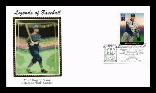 Us Cover Walter Johnson Legends Of Baseball Fdc Colorano Silk Cachet