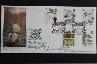 1998 The Worshipful Company Of Dyers Fdc - Signed By Michael Horton - Ledger
