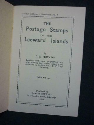THE POSTAGE STAMPS OF THE LEEWARD ISLANDS by A E HOPKINS 2