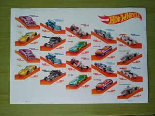 Hot Wheels Cars 2018 Us 50th Anniversary 20 Forever Stamp Sheet