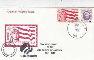 United States 1987 75th Anniv Girl Scouts Of America Cds Vgc