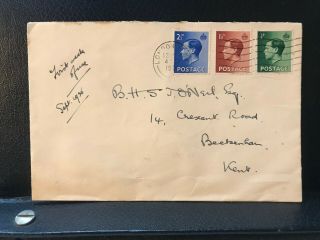 Sept 4th 1936 - Edward Viii Postal Cover - First Week Of Use - Ref214
