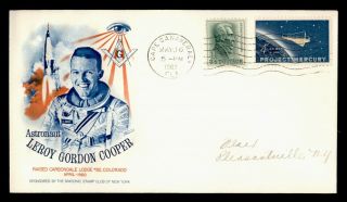 Dr Who 1963 Leroy Gordon Cooper Astronaut Space Cachet C122664