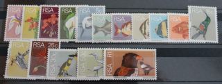 South Africa 1974 Sg348 - 60 Fauna And Flora Thematic Set Fine Mnh