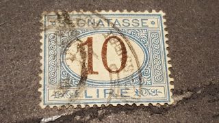 Italy Segnatasse Postage Due Stamps 1870.  10 Lire.  Fine Lot 17