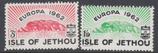 Jethou (channel Islands) :1962 Europa Set Aitchj15 - 16 Mnh