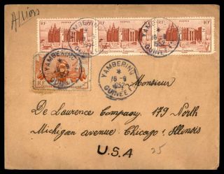 Mayfairstamps 1952 France West Africa Yambering To Us Cover Wwb47395
