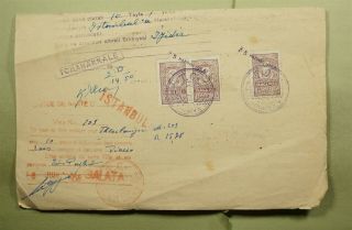 Dr Who 1958 Turkey Istanbul Document With Revenue Le47579