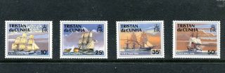 Tristan Da Cunha 487 - 90,  1990 Ships,  Mnh (trd003)