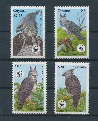 Lk63472 Guyana Harpy Eagle Birds Fine Lot Mnh