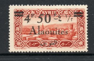 France Colonies (4494) Alaouites 1926 4p50 0p75 Brown - Red Mounted Sg56