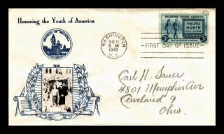 Dr Jim Stamps Us Youth Of America Fdc Cover Scott 963 Crosby Photo Cachet