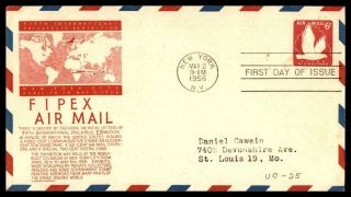 Mayfairstamps 1956 Us Fdc Fipex Air Mail First Day Cover Wwb_54423