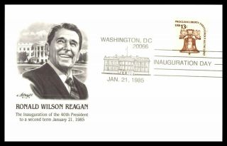 Mayfairstamps 1985 Us Ronald Wilson Reagan Inauguration Day White House Washingt