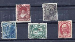 Hawaii Stamps (lot M 6)