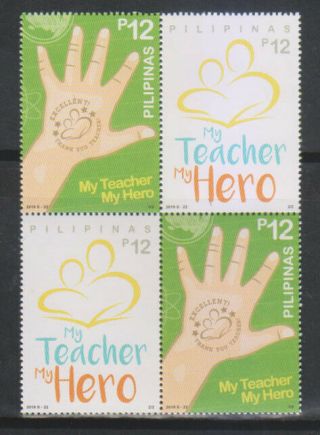 Philippines Stamps 2019 Mnh National Teachers Day Two Complete Sets Two Formats