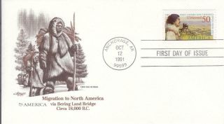 1991,  Migration To North America,  Artmaster,  Unaddressed,  Fdc (d10925)
