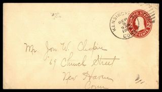 Mayfairstamps Us 1908 Connecticut Kensington To Haven Cover Wwb_78487