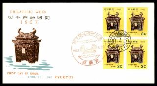 Mayfairstamps Ryukyus 1967 Philatelic Week Event First Day Cover Wwb57073