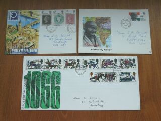 Gb: 16 Different Pre - Decimal First Day Covers (fdcs)