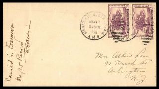 Mayfairstamps Us 1935 Newark Nj Airmail Essoning To Arlington Cover Wwb91265